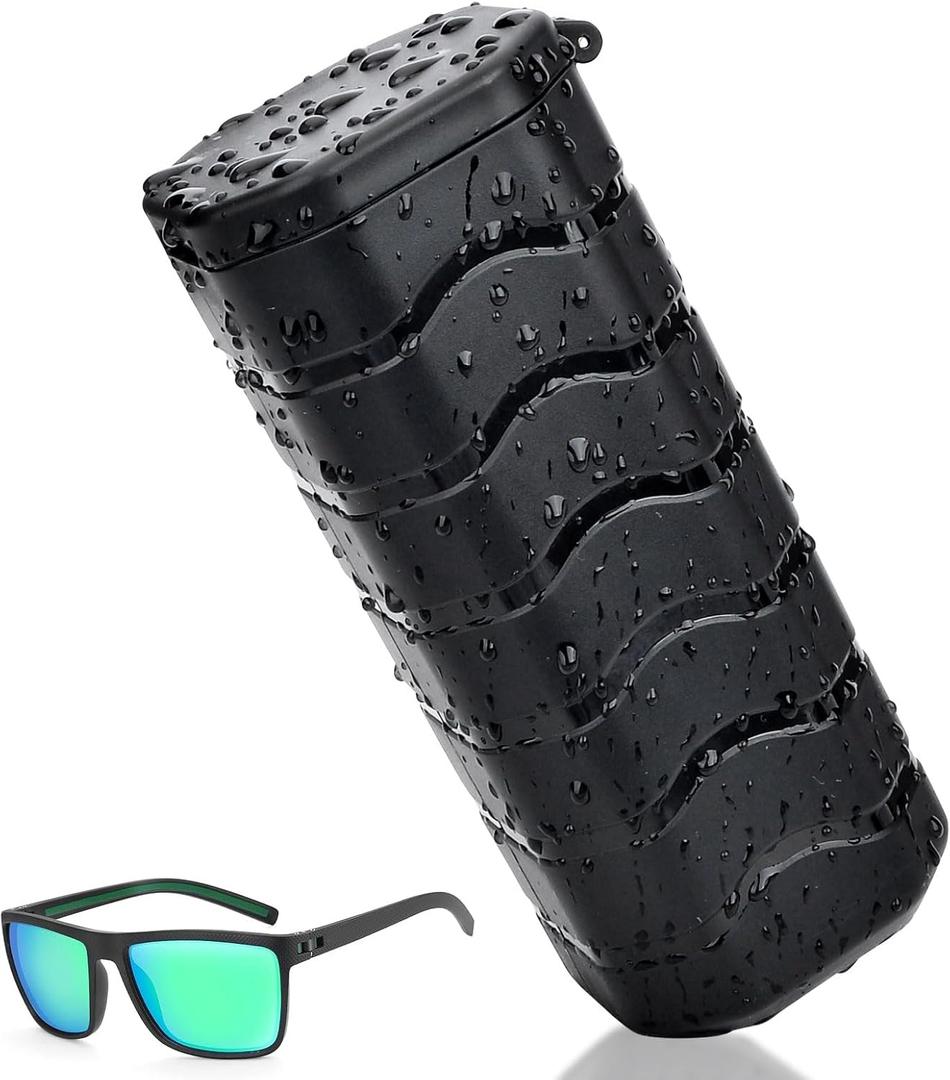 Tactical Hard Shell Sunglasses Case, Military-Grade Crushproof & Water-Resistant Protective Case for Outdoor/Travel - Fits Meta, Ray-Ban, Oakley, Maui Jim & 200+ Premium Sunglasses