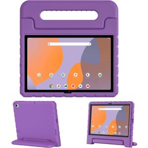 Kids Case for Onn 10.1 Tablet Case 2024 Gen 4(Model:100135925),EVA Shockproof Lightweight Handle Stand Cover for Onn Tablet Case,Purple