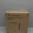 Bonsaii Paper Shredder for Home Use, 3.4 Gal Wastebasket, 6 Sheet Crosscut Paper Credit Cards, Staples, and Clips Shredder for Home Office Use, Portable Handle Design (C237-B New Version)