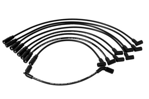 9Pcs Spark Plug Wires Set Fit for 1996-1999 Chevy GMC C1500 K1500 Silverado Sierra Yukon Tahoe Express Suburban Savana C2500 K3500 Pickup Escalade 5.0L 5.7L V8, Replace for 9718Q 96 97 98 99