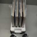 FEPPO Electric Warming Tray, 4-in-1 Food Warmers for Parties Buffet with 10 Temp Settings and Timer, 33"x15" Glass Surface Warming Mat for Food, Modular Buffet Hot Plates for Catering and Gatherings (Black&gold)