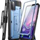 SUPCASE for Samsung Galaxy S20 FE 5G Case with Screen Protector (Unicorn Beetle Pro), [Built-in Stand & Belt-Clip] Heavy Duty Full-Body Rugged Protective Phone Case for Samsung S20 FE 5G, Blue