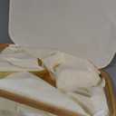 LONBET Laundry Basket with Lid, Made from Breathable Fabric | Aesthetic Clothes Hampers for Laundry with Side Handles & Sturdy Bamboo Frame (26 Gallons - Single, Beige)