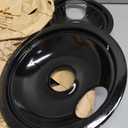 DB4 4 PK 2ea: WB31M20 WB31M19 -for GE Range Porcelain Black Drip Pans Bowls