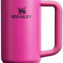 STANLEY Quencher H2.0 Tumbler with Handle and Straw 30 oz | Flowstate 3-Position Lid | Cup Holder Compatible for Travel | Insulated Stainless Steel Cup | BPA-Free | Fuchsia