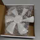 6" Replacement White RV Vent Fan Blade with 12V D-Shaft Motor, Compatible with Heng's, Elixir, Ventline, Jensen