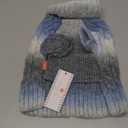 KYEESE Dog Sweater for Small Dogs Thick Cable Knit Dog Turtleneck Knitwear Warm with Sleeves Puppy Sweater Fuzzy, Blue, Small (Small (6-9lbs))