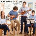 Everjoys Soprano Ukulele Beginner Kit 21 Inch w/Free Online Lesson Gig Bag Tuner Picks Strap, Fast to Learn (Honey)