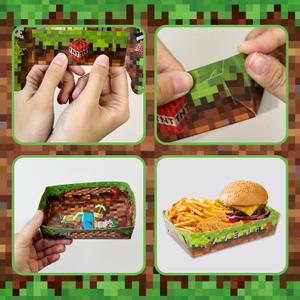 36 PCS Pixel Food Tray