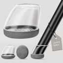 24 Pcs Chair Leg Floor Protectors, Round Silicone Felt Caps for Angled Chair Legs, Noise Reducing Furniture Pads for Hardwood Floors, Scratch Protection Leg Covers Fit 1.1"-1.42"