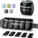 PROIRON Adjustable Ankle Weights, Leg Weights for Men, Ankle Weights 5lb Set of 2, Durable PU Leather, Ankle and Wrist Weights, 1-5 lbs Adjustable Per Ankle (Black)