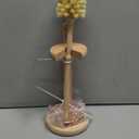 Wood Toilet Brush and Holder Set, Beechwood Toilet Bowl Cleaner Brush for Bathroom, Sisal Bristles Toilet Scrubber with Stand