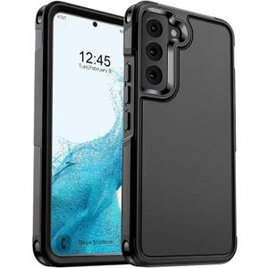 Designed for Samsung Galaxy S22 Case, [Military Drop Protection] [Dual Layer Structure Design] Heavy Duty Shockproof Non-Slip Phone Cover for Galaxy S22, Black