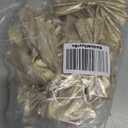 AIMUDI Champagne Glitter Wired Ribbon Bows with Twist Tie 5.5" Premade Metallic Christmas Bows for Gift Wrapping, Wreath, Garland, Holiday Crafts Party Home Outdoor Christmas Tree Decorations, 12 PCs