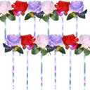 ArtCreativity Light Up Rose Wands for Kids  Set of 12 LED Wands, 14-Inch Light Up Flower Design, Perfect Party Favors and Rose Party Decorations, Fun Light Up Wands for Kids and Adults