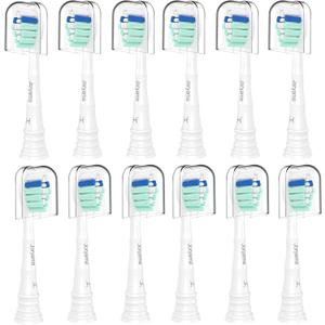 Replacement Toothbrush Heads for Philips Sonicare Replacement Heads, Electric Replacement Brush Head Compatible with Phillips Sonicare C2 C1 4100,12 Pack