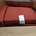 Outdoor Chair Cushions Set of 6, 18.5 x 16 Inch Patio Chair Cushions for Outdoor Furniture, Water Resistant, Non-Slip Ties(Brick Red)
