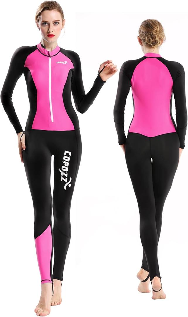 COPOZZ Mens Wetsuit Front Zip Wet Suit for Snorkeling, Surfing, Scuba Gear, Paddleboarding, Water Sports, X-Small