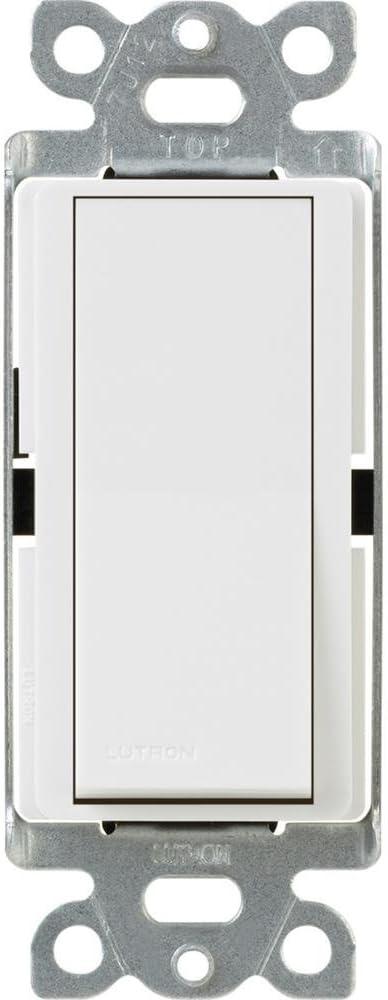 Lutron Claro On/Off Switch, 15-Amp, Sinlge-Pole/3-Way, CA-3PS-WH, White Lutron Claro On/Off Switch, 15-Amp, Sinlge-Pole/3-Way, CA-3PS-WH, White