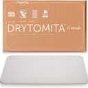 Momo Lifestyle Large Stone Bath Mat Drytomita Quick Drying Diatomaceous Earth, Ultra Absorbent (Linen Grey, Grande 32" X 20")