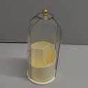 360 Rotating Makeup Brush Holder with Lid, Waterproof Three-Compartment Makeup Organizer, 180 Side-Pull Door Desk Organizer, Dustproof Brush Holder for Vanity and Bathroom (Transparent)