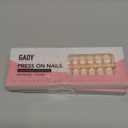GAOY French Gel Nail Tips, 240Pcs Press on Nails Clear Natural Nude Short Coffin, Pre-applied Primer and Base Coat Cover, 15 Sizes Pre-filed Fake Tips for Extension