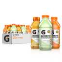 Gatorlyte Rapid Rehydration Electrolyte Drink, 3 Flavor Variety Pack, Specialized Blend of 5 Electrolytes, Lower Sugar, No Artificial Sweeteners, No Artificial Flavors, 20 fl oz Bottles (12 Pack) (EXP 01/07/26)
