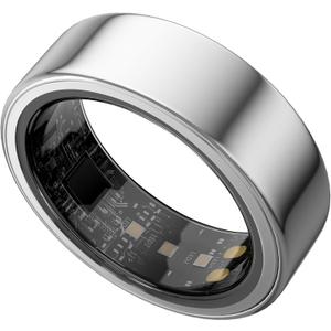 Smart Health Ring Health Management for HR/Sleep/Blood Oxygen/Stress, Activity/Step Tracking, 7-Day Battery Life, No App Fee, iOS & Android Compatible, for Men & Women, 10