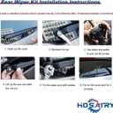 Rear Wiper Arm Blade Set for BMW X5 F15 2014-2018, for BMW X5M F85 2015-2018 Rear Windshield Wiper Arm Blade Assembly 61627294431