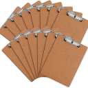 Clipboard, HERKKA 15 Pack Hardboard Office Clipboards Standard A4 Letter Size Clipboard with Low Profile Clip, Size 12.5 x 9 Inch