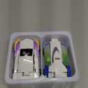 Intoypad Unicorn Collision Transforming Cars Toy for Girls Boys, 2 Magnetic Cars Transform into Magical Unicorn Collision Transforming Robot Cars Toy Deformation Christmas Birthday Gifts for Kids Blue