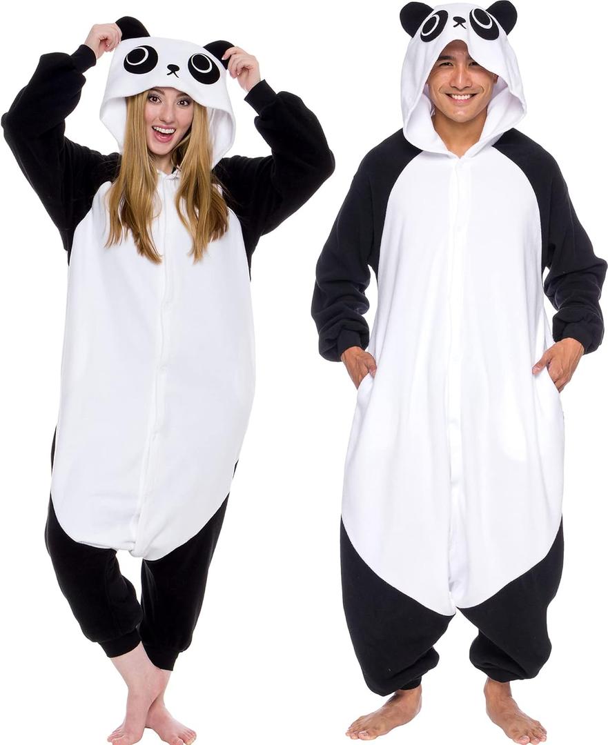 Funziez! Adult Onesie Halloween Costume - Animal and Sea Creature - Plush One Piece Cosplay Suit for Adults, Men and Women (X-Large)