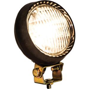 Buyers Products 1492100 5 Inch Round Incandescent Flood Light, 10 Inch Lead W/Blunt Cut Connection, IP67 Rated, Work Flood Light For Trucks, Trailers, RVs, UTVs, Tractors & More