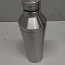 BARE BARREL Insulated Cocktail Shaker Set | Double Wall Stainless Steel | Martini Shaker for Home Bar Bartending | Built-in Drink Measure System & Strainer, Travel Bag, Recipes | Gift Set (Silver)