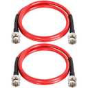 XRDS -RF SDI Cable 2FT 2PCS, BNC Digital Video Cable 75 Ohm RG59 BNC Male Cables for 4K 1080P 3G/6G HD SDI Camera Monitor Recorder