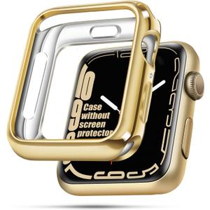 top4cus 40mm Cover Environmental Soft Flexible TPU Anti-Scratch Lightweight Protective 40mm Iwatch Case Compatible with Apple Watch Series 7 Series 6/SE/5/4 Series 3/2/1 - Gold