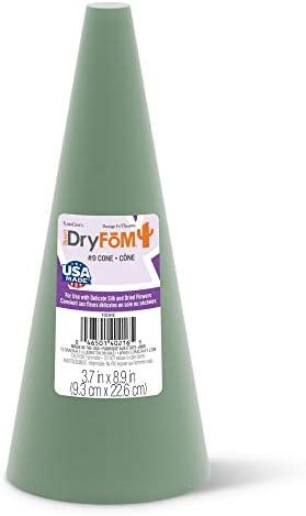 FloraCraft Floral Desert DryFōM Cone 3.8 Inch x 8.8 Inch Green