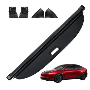 AUXKO Retractable Cargo Cover for Tesla Model Y Juniper 2026, Carbon Fiber