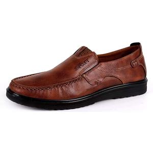 Asifn Men Casual Driving Shoes Leather Penny Loafers Slip Ons Outdoor Boat Walking Comfortable Walking Flats Breathable Brown(11.5 M US)