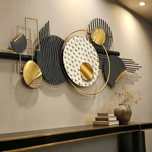 JFUJFU Modern Geometric Wall Art Sculpture - Large Metal Decor for Home
Abstract, 3D, Decor for Living Room & Bedroom