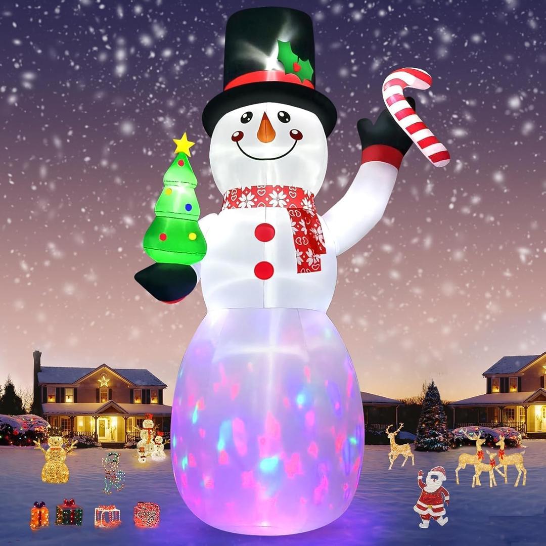 Kalolary 20 FT Christmas Inflatables Snowman Christmas Outdoor Decorations Blow Up Yard with Built-in LEDs for Indoor Outdoor Decor