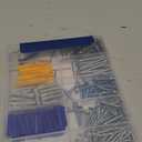 Wensilon (274 pcs) Plastic Drywall Wall Anchors Kit with Screws Concrete Screw kit Wall Anchor Set Suitable for Brick and Cement Walls