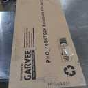 Garvee Bar Stools Set of 2, Counter Height Bar Stools with X Back and Thick Cushion, PU Leather, Metal Barstools for Kitchen Island Apartment Counter Bar, Black, 26in