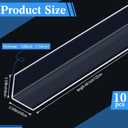 10 Pcs 2-3/8 X 48 Inches Wall Corner Guard, Clear, Vinyl