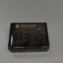 Home Security Door Lock, 2 Pack Childproof Door Reinforcement Lock with 3 Inch Stop Withstand 800 lbs for Top Front Inward Swinging Door, Upgrade Flip High Night Lock to Defend Your Home Kids (Silver)