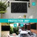 REDRICH 600D Heavy Duty Outdoor TV Cover for 40-43 inch TV, Upgraded Waterproof and Dustproof TV Screen Protectors with Zipper for Outside