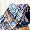 EliteOne Dad Blanket Gift from Daughter and Son - Hero Friend Blanket for Sofa Bed, Birthday for Father, 60''x80''