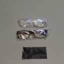 Gaoye 2-Pack of Reading Glasses - Blue-Light Filter, UV Protection - Readers with Rectangle Frames (Bright Leopard + Clear)