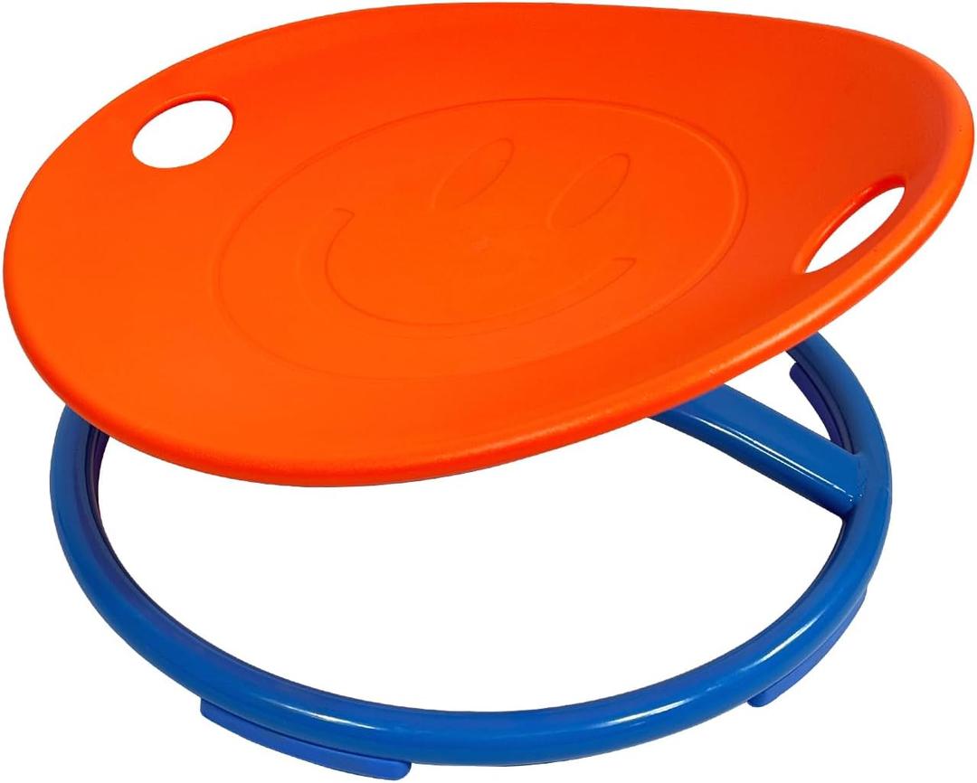 Kids Sensory Swivel Chair - Sensory System Training for Children - Improve Motion Sickness - Swivel Chair for Autism Kids (Orange)