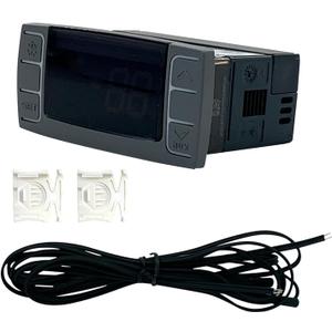 XR03CX-4N0F1 Digital Temperature Controller, 120V Thermostat Controller with Temperature Sensor Probes for Refrigerator Freezer Replace XR03CX, W0302186, XR03CX-4N1C0